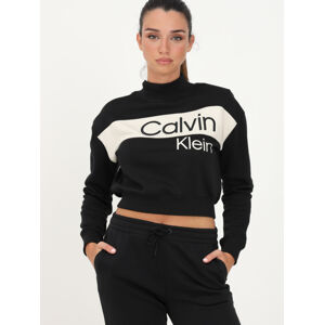 Calvin Klein dámská černá cropped mikina